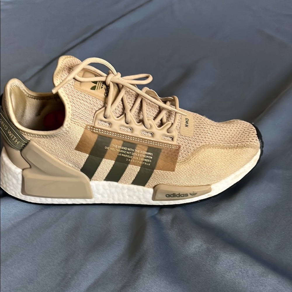 Adidas Tan and Olive Sneakers